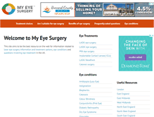 Tablet Screenshot of myeyesurgery.co.uk